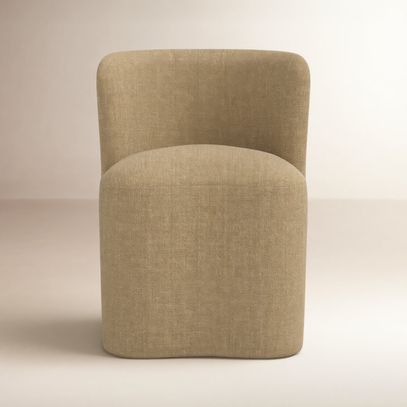 Chaise de salle à manger Stoffer Home x Fabric & Company Gail, Toile de jute décontractée