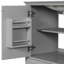 Grey Bathroom Vanity Base, Solid Wood & Board, 2 Doors And 1 Drawer Cabinet, Adjustable Shelf, Modern Style, Assembly 30" Base In Grey, Multi-Functional With Door Drawer, Needed