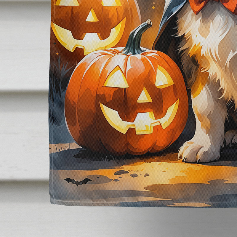 Drapeau de chiot Halloween House, Sheltie
