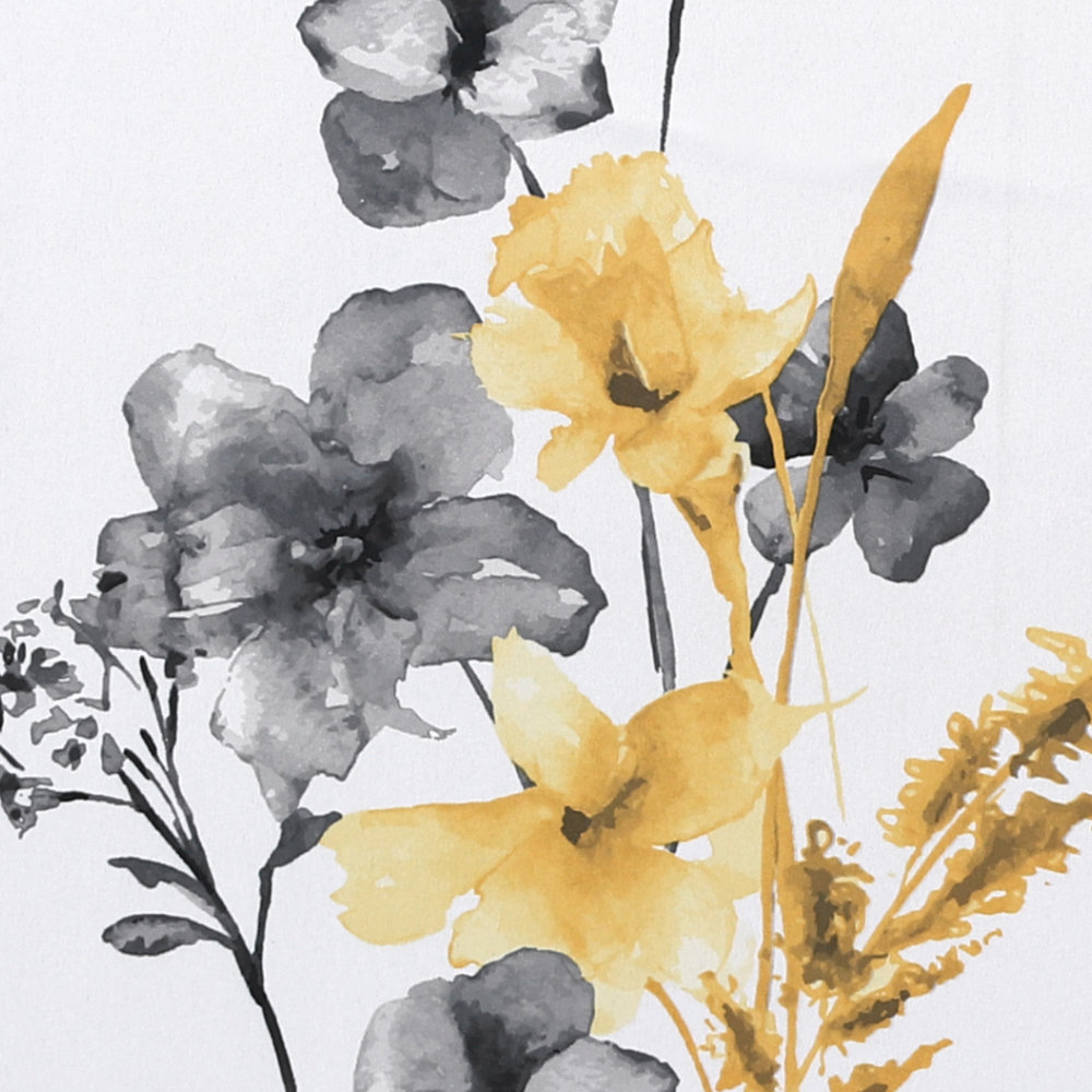 Peshy Floral Printed 100% Blackout Window Treatment Curtains Thermal Grommet Curtains for Bedroom with Black Liner Winston Porter Curtain 