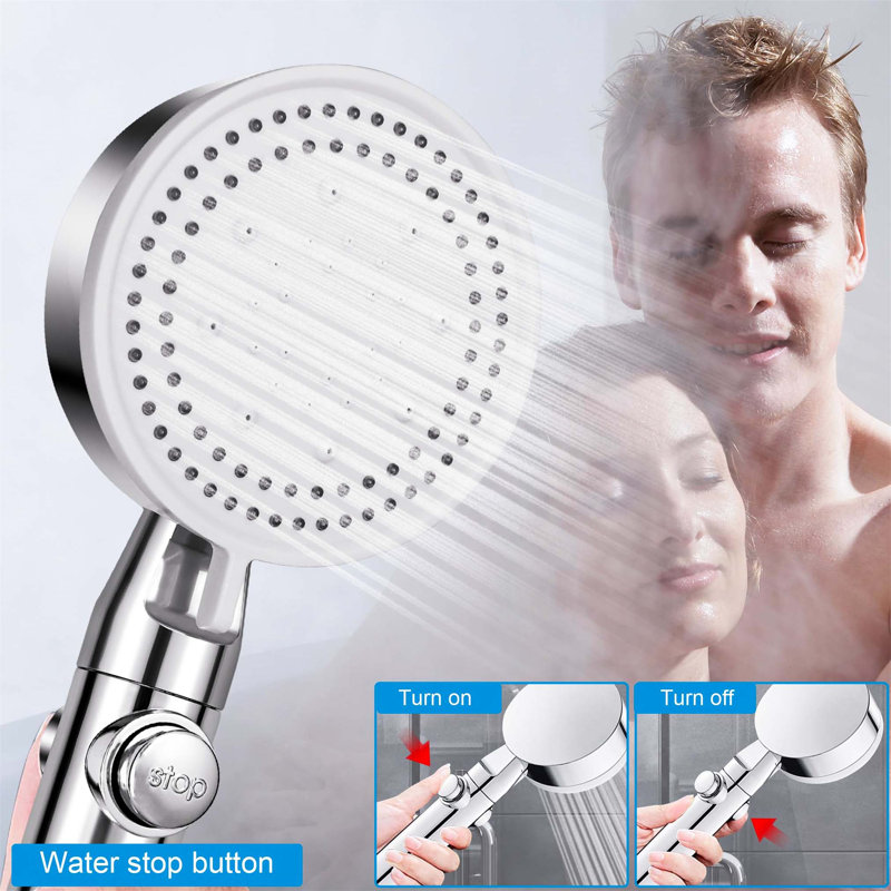 Handheld Shower Head, Silver
