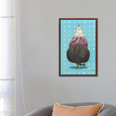 Ice Cream Cat by Martin Hsu - Painting on Canvas