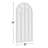 71"×31" Arch Wood Full Length Wall Mirror with Window Pane Frame-1621477862