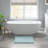 1 PCS 17X24" 100% Cotton Tufted 3000 GSM Reversible Bath Rug Blue-173593299-173593313