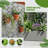 Metal Planter Box with Trellis with Wheels-55307885