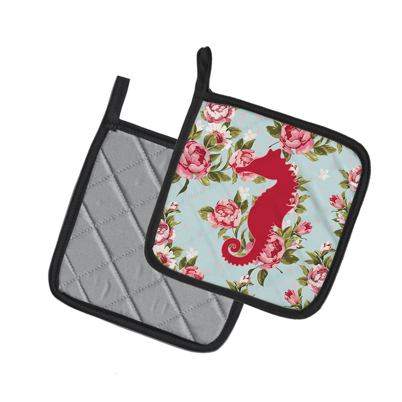 Cuisinier poignée east urban home hippocampe, Bleu