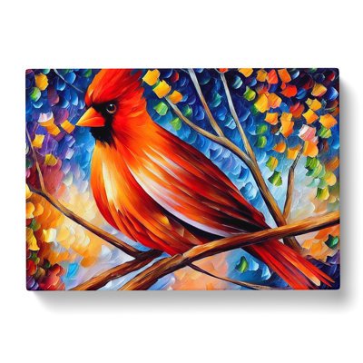 Cardinal Bird Vol.1 Abstract - Wrapped Canvas