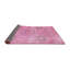 Tapis rose/vert contemporain-1664314619