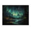 Northern Lights Starry Night II sur impression sur bois-619324115