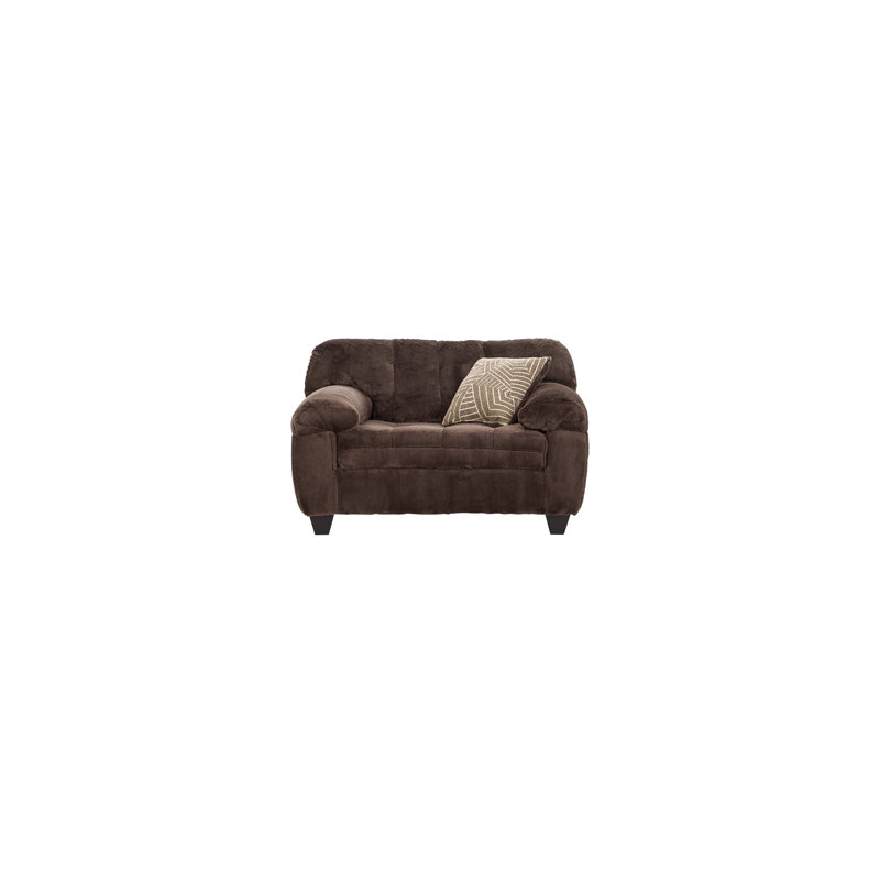  Fauteuil rembourré 21700, chocolat d'hiver, Marron foncé