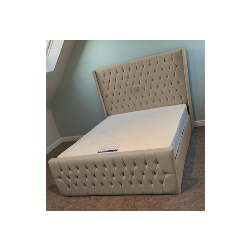 Dothan Upholstered Bed, Single (3'), Coffee