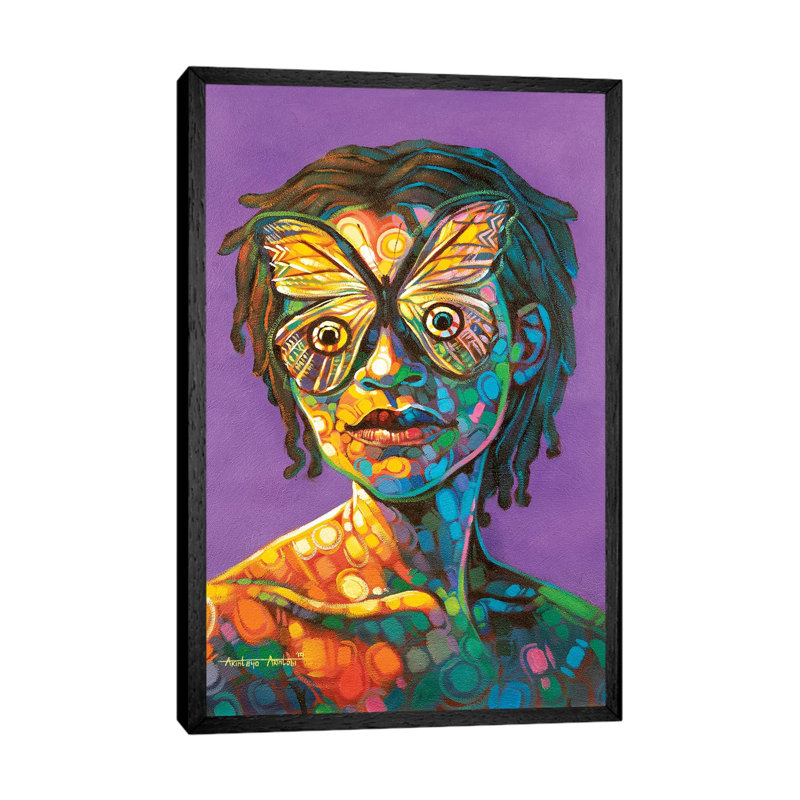 Untitled III 1 Piece Painting on Canvas, 101.6cm H x 66.04cm W x 3.81cm D, Black Framed