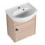 Meuble-lavabo mural simple avec plateau en céramique Anureet