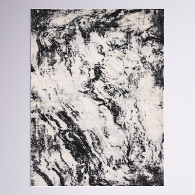 Dwana Machine Woven Abstract Area Rug