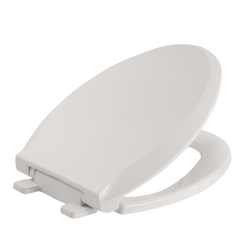 Toilet Seat, Sturdy Elongated Toilet Seat With Soft Close Mechanism - Effortless Installation And Cleaning, Gray