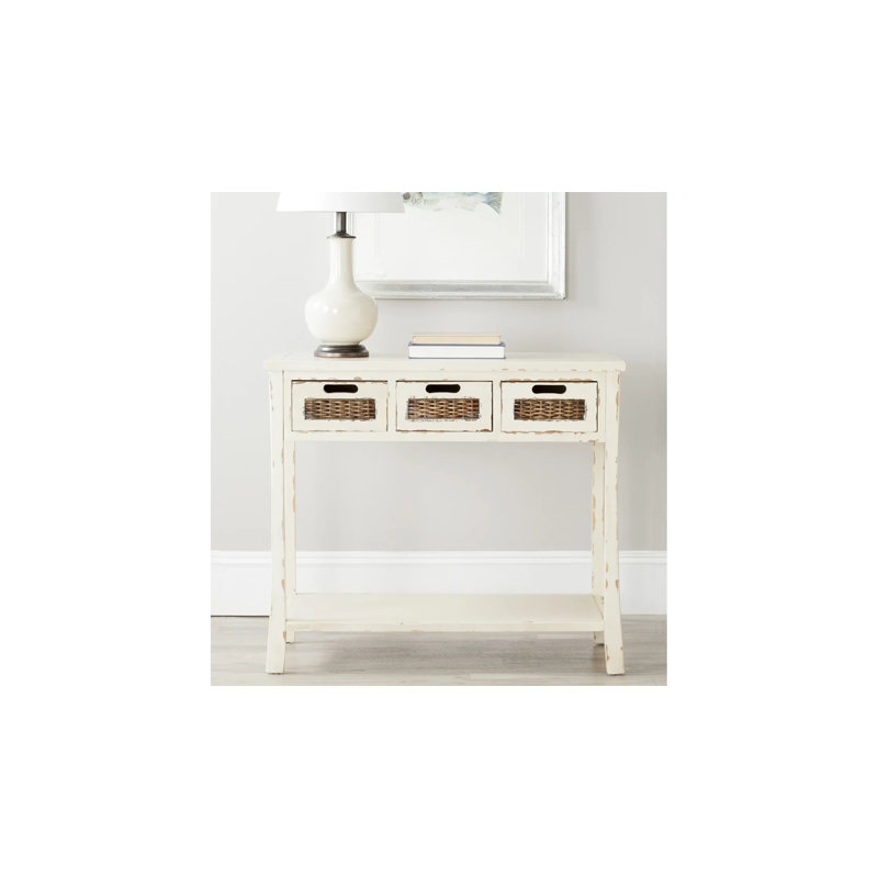 34'' Console Table, Vintage Cream