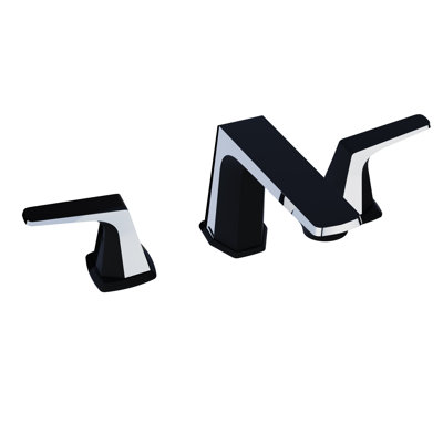 Widespread 2-handle Bathroom Faucet with Drain Assembly