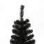 Arbre de Noël artificiel noir 7,5 pi avec support pliable en métal-496970402