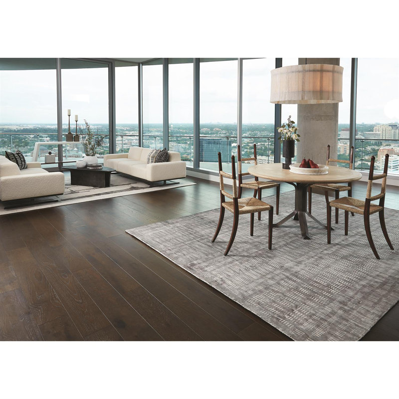 Frequency Rug-Charcoal/Cream, Rectangle 5' x 8'