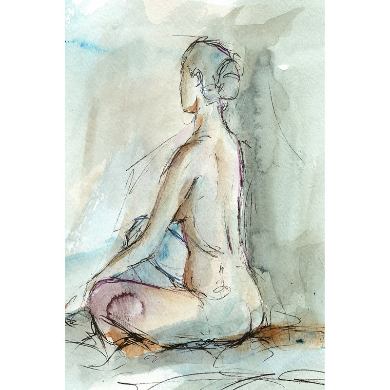 Watercolour Gesture Study II by Ethan Harper - Wrapped Canvas Art Prints, 46cm H x 30cm W