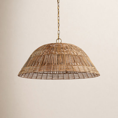 Walston Dimmable Rattan Single Light Pendant