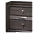Gray Contemporary Nightstand with 2 Storage Drawers and Built-In Jewelry Tray