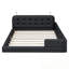 Grand lit plateforme tapissier avec 2 lampes de lecture-124898895