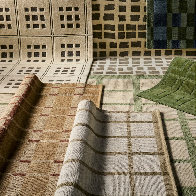 Block Flatweave Wool Indoor Rug, Runner 2'6" x 8'