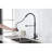 Pull-Out Spray Kitchen Faucet - Stainless Steel, Matte Black Finish, Corrosion, Convenient Water Use With Rust, Single Handle For Daily Cleaning