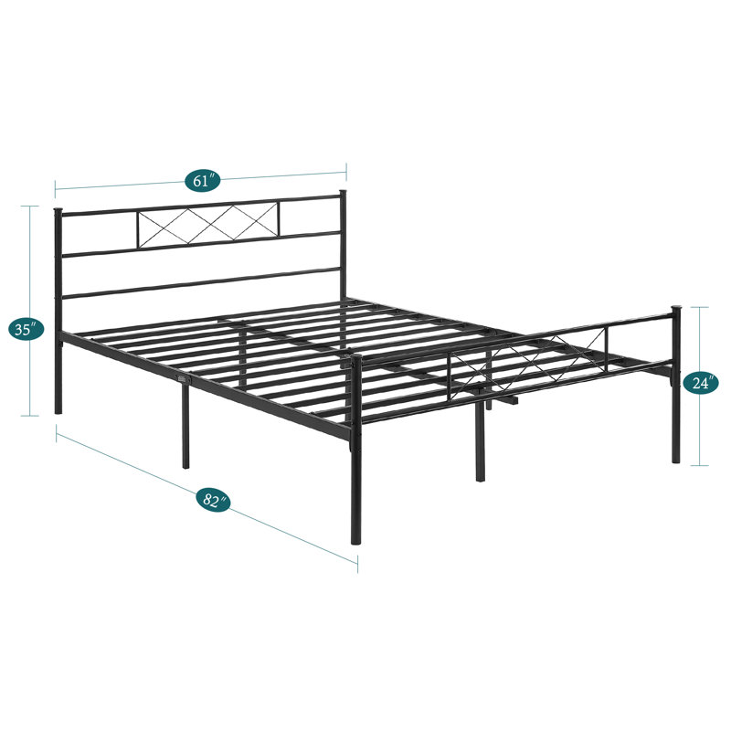 Kempst Steel Piece Bedroom Set, Brown, Queen