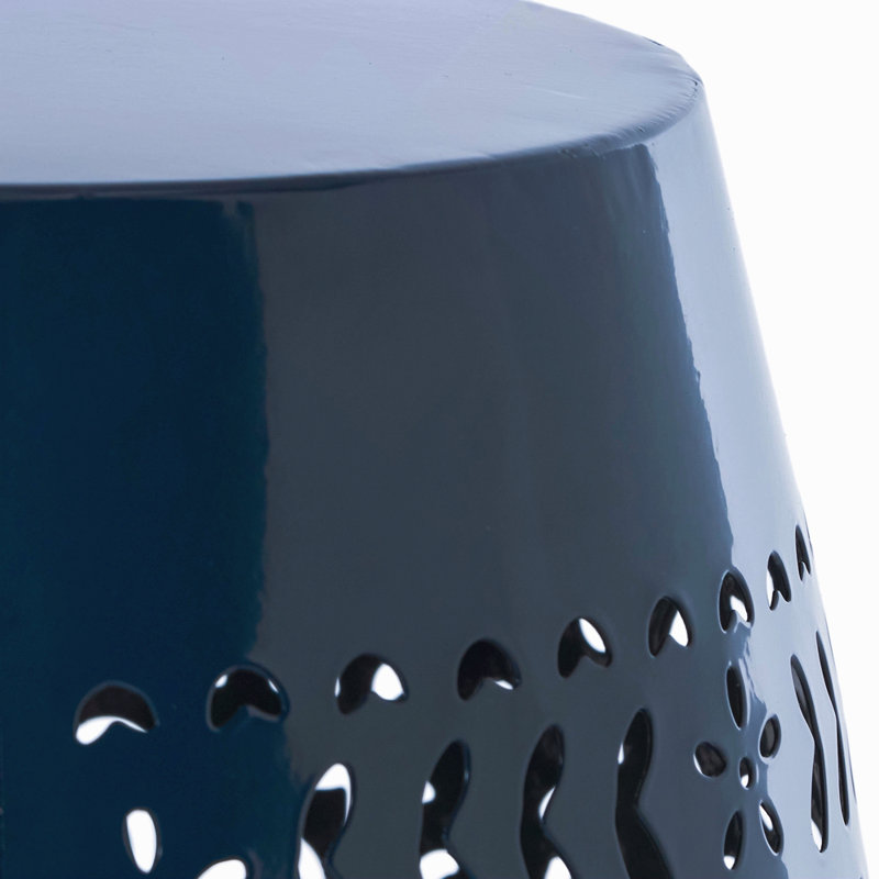 Table d'appoint de patio 12 po, Bleu