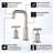 8" Solid Brass Widespread Bathroom Sink Faucet Double Handle Bathroom Faucet Primast-80022483