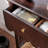 Brown Solid wood Half-circle Console Table-332247319