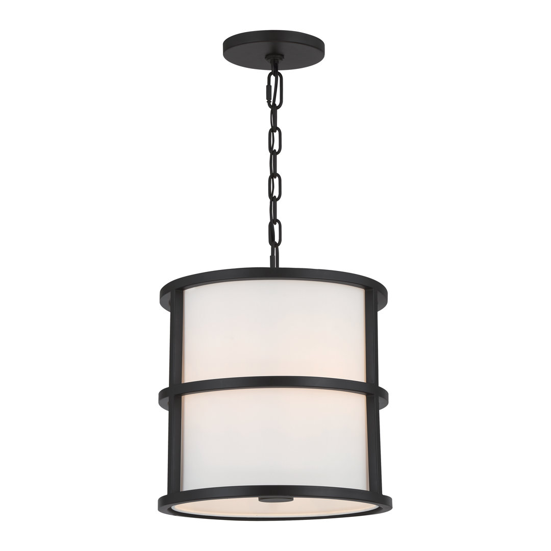 Sidonnie 3 - Light Matte Black Drum Pendant Latitude Run®