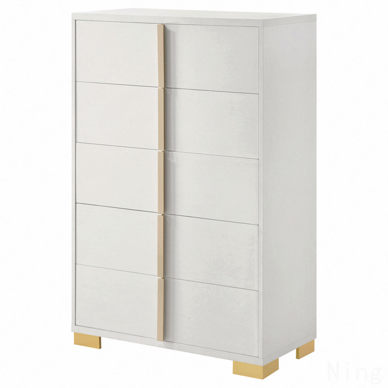 5-Drawer Chest, White