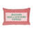 Cotton Velvet Embroidered Lumbar Pillow With Polka Dot Pattern "Dear Karma..."