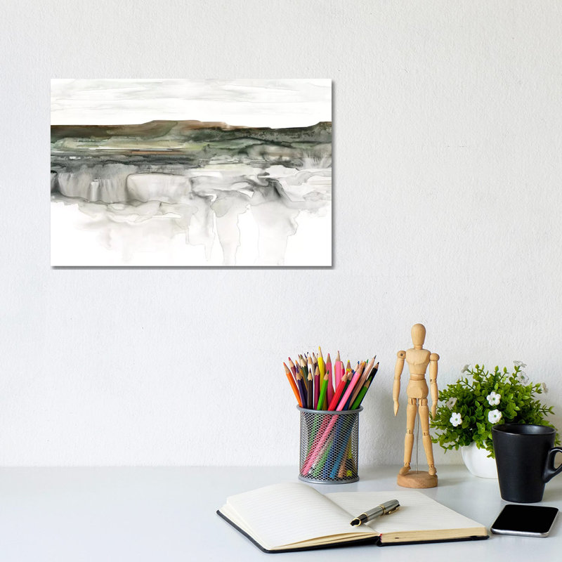 Impression de rivière Flow par Carol Robinson, Toile tendue, Pas de tapis, H 8 po x l 12 po x P 0,75 po