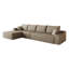 Canapé modulaire Cloud avec méridienne modulaire en L et sièges en velours côtelé moelleux sans assemblage-1518264482-1518264483-1518264494