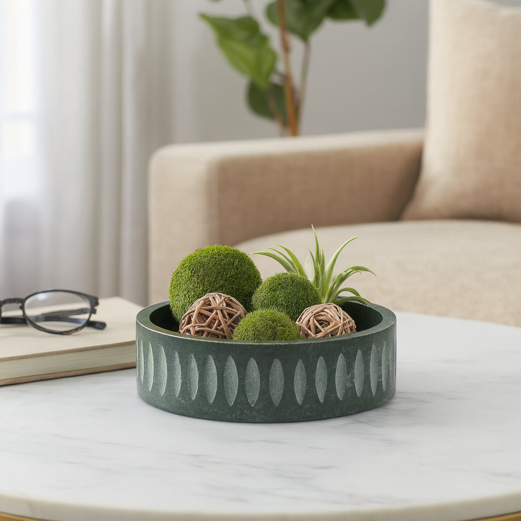 Walford Genuine Marble Decorative Bowl