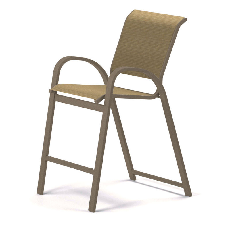 Tabouret de bar 42 po Holna, Bleu marine 13D Sunbrella®, Désert texturé