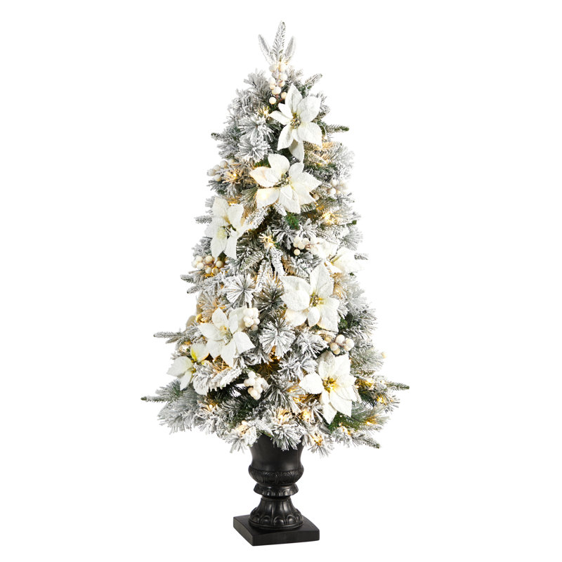 Arbre de Noël artificiel pin 4 po avec 100 lumières DEL
