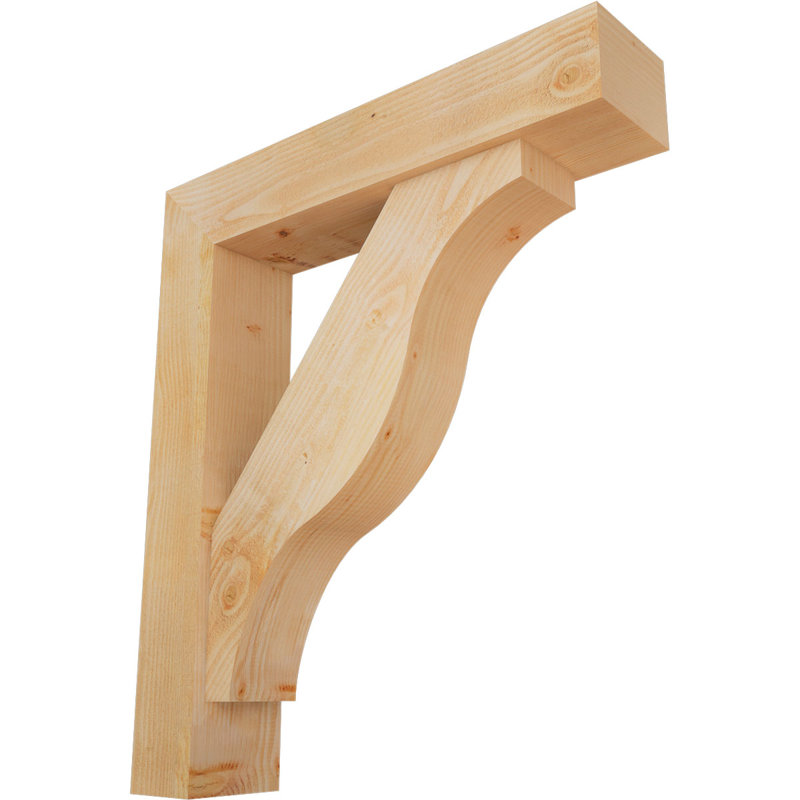 Support Funston Block avec support décalé, 44 x 38, Sapin Douglas de l 8 po (scié brut)