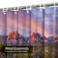 Rideau de douche Red Rock Canyon Vegas Sunrise avec 12 crochets-717002805