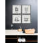 Wash Dry Iron Sew - 4 Piece Single Picture Frame Painting-1391132652