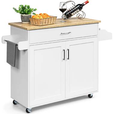 Red Barrel Studio® VicenniaKitchen Island on Wheels - Portable Kitchen Cart