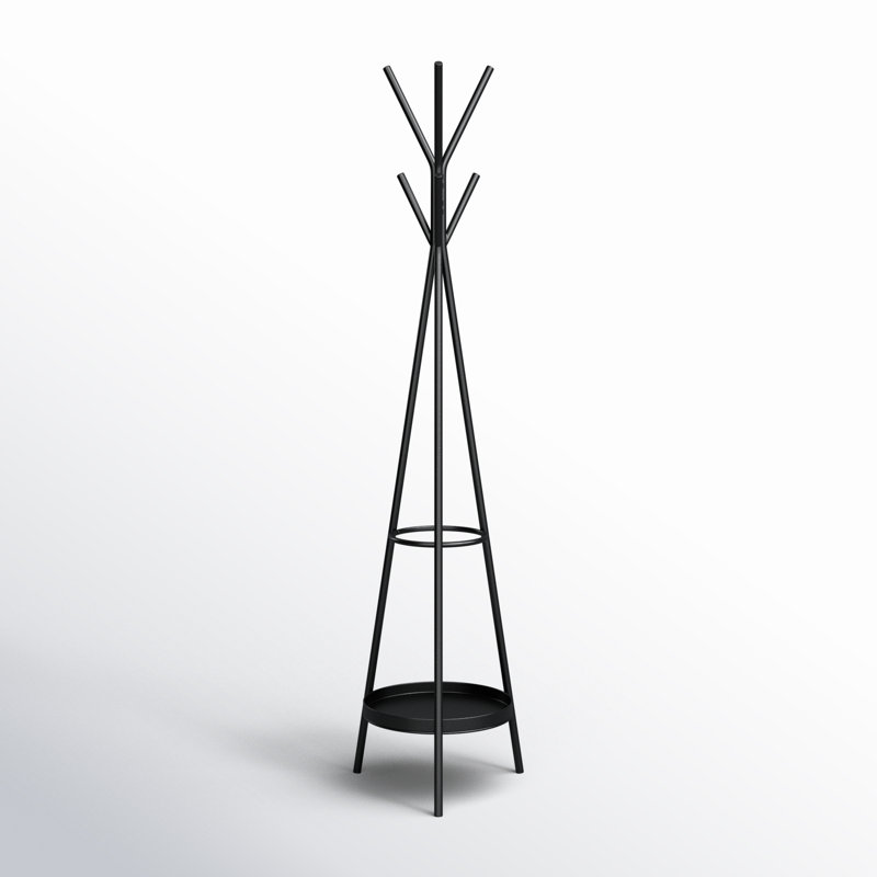 Verna 6 - Hook Freestanding Metal Coat Rack