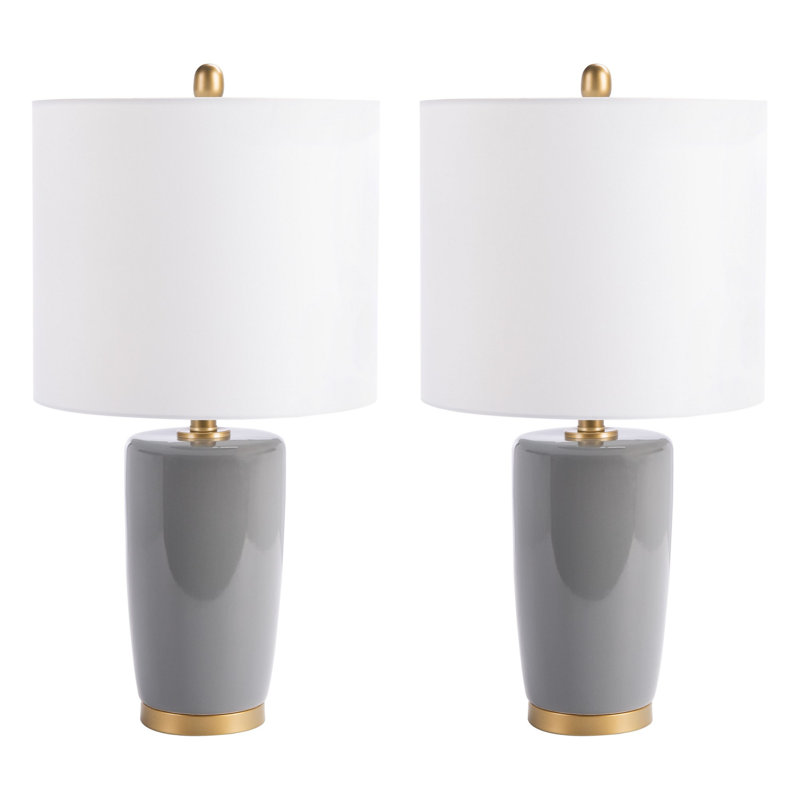 Lilly Table Lamp, Gray