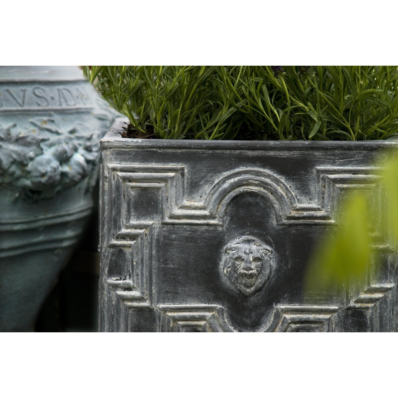 Handmade Pot Planter, Medium, Antique Faux Lead