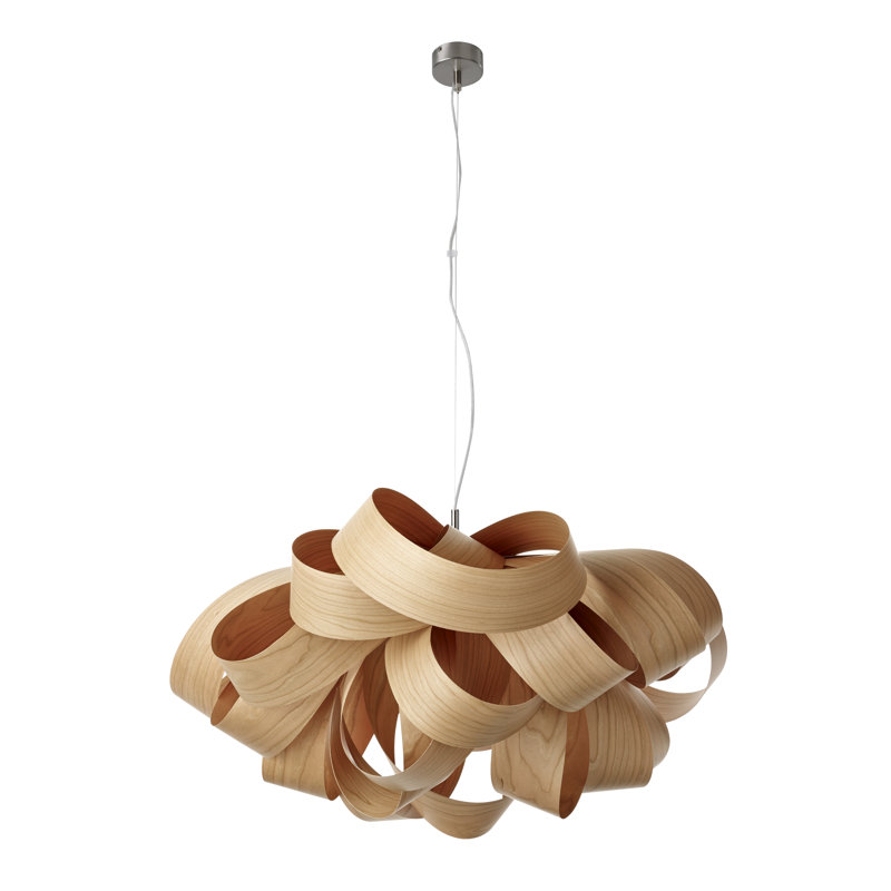 Agatha 1 - Light Pendant, Natural Cherry, E26 Base, 14.6" H x 30" W x 30.7" D