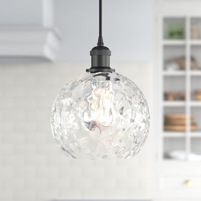 Roxane 1-Light Dimmable Steel Single Pendant 